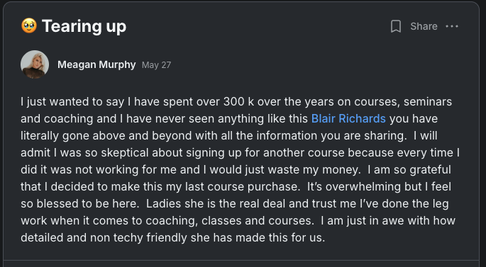 Meagan's community post
